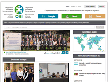Tablet Screenshot of oei.org.br