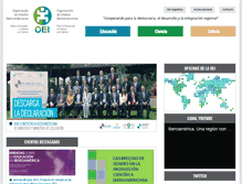 Tablet Screenshot of oei.org.ar